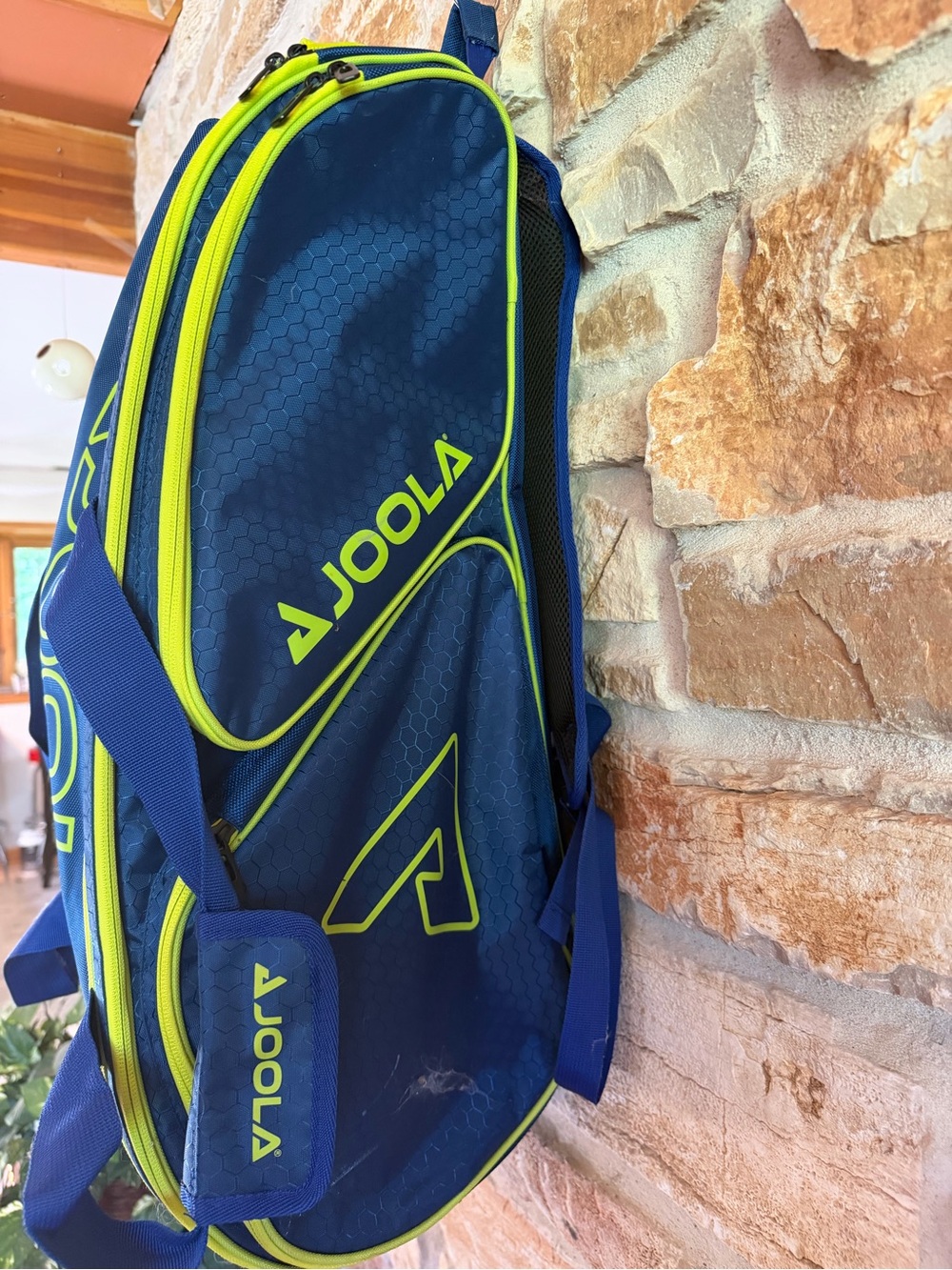 JOOLA Navy & Neon Yellow Duffel Bag for Men - Picture 2 of 10